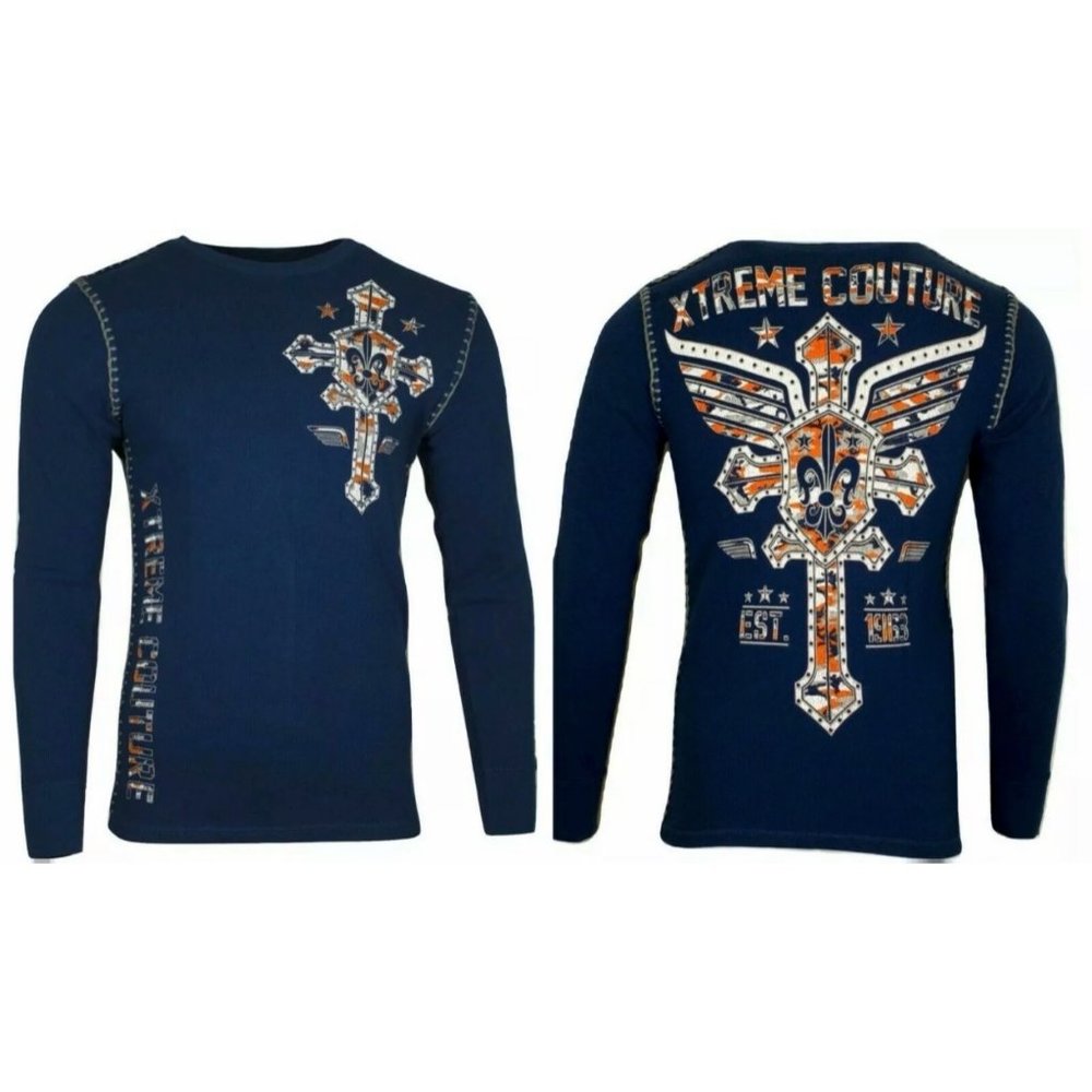 Xtreme Couture AFFLICTION Men's Thermal L/S SOLDIE - Picture 11 of 11